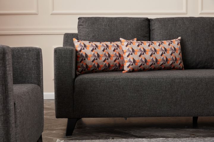 Natur Hoekbank, Antraciet