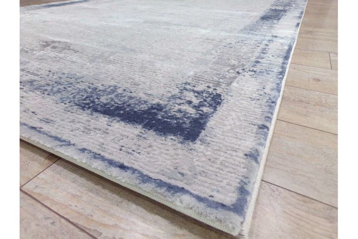 Vauxhall Patterned Woven Rug, 160 x 230 cm, Blue