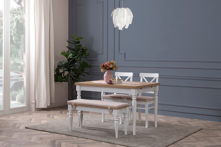 Symbol Eettafelset met Bank, 120x80 cm