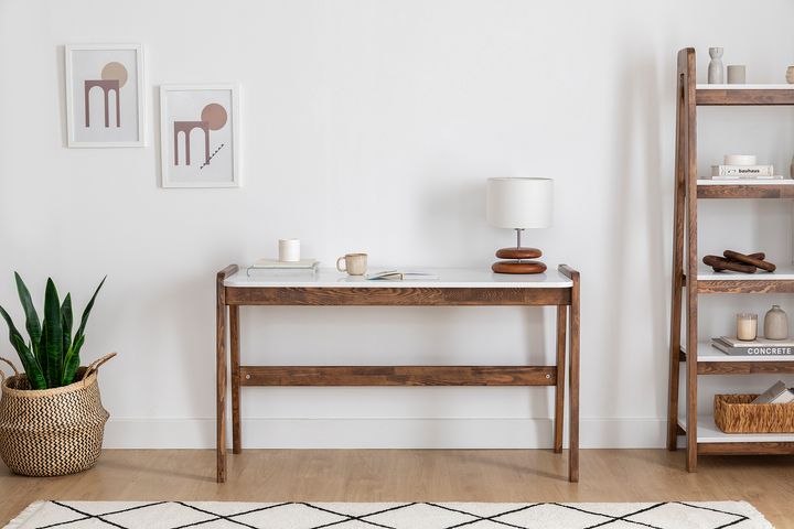 Noma Bureau, Notenhout, 130 Cm