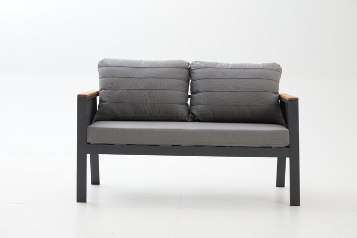 Capella Dubbele Tuinloungeset, Antraciet