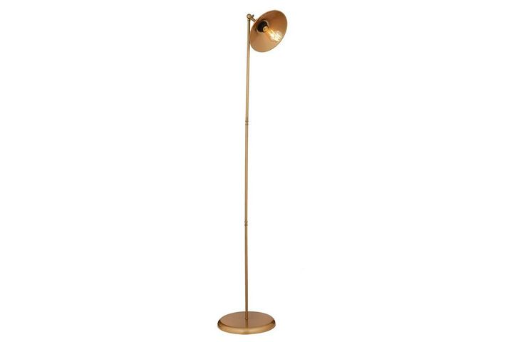Zlatá stojací retro lampa s patinou Apliqua Viola