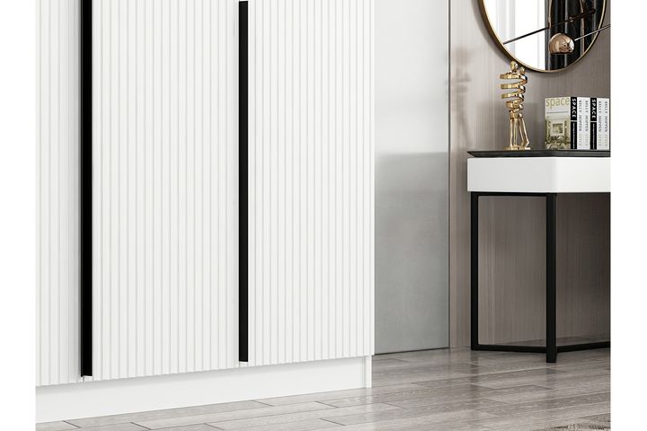 Tideway Kledingkast met 3 Deuren, 210 cm, Wit