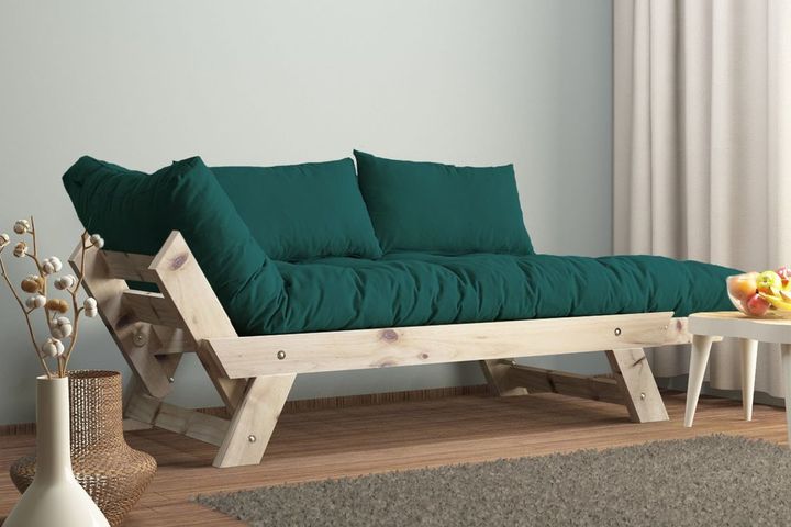 Woodesk Aller Massief 2-Zitsbank, Groenblauw en Wit