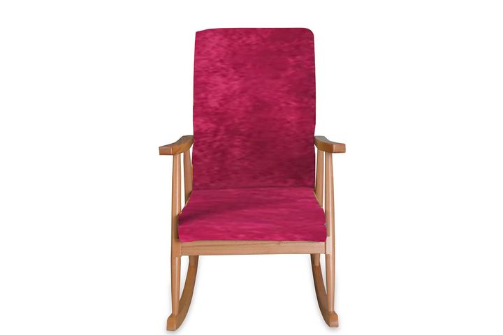 Asedia Trend Schommelstoel, Fuchsia & Natuurlijke Kleur