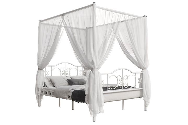 Pero Princess Metalen Bedframe met Klamboe, 140x200 cm