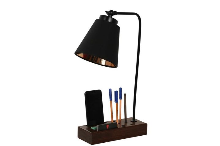 Lila Tafellamp, Zwart