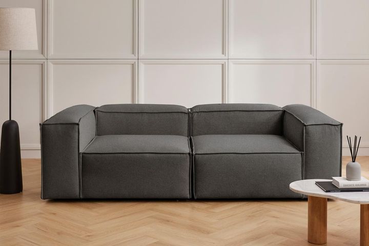 Frid Linnen 2-Zitsbank, Antraciet