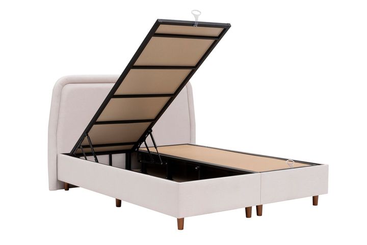 Luna Arche Boxspring Set, 160x200 cm, Creme