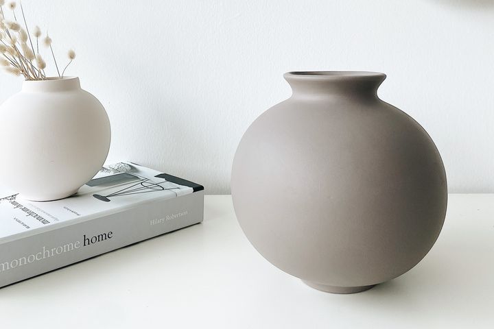 Toppy Keramik-Vase, Nerzfarbe
