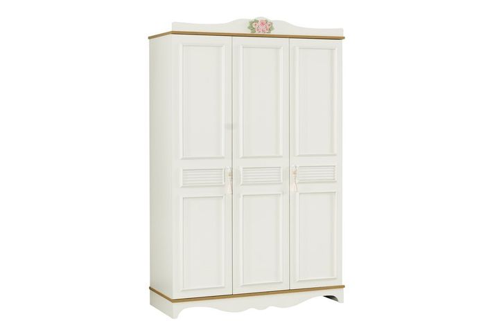 Lady 3 Door Children's Wardrobe, White