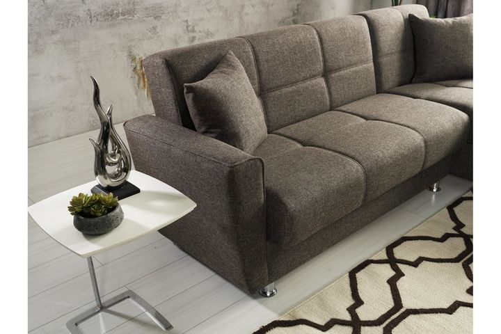 Daffodil Hoekbank met Slaapfunctie, Bruin