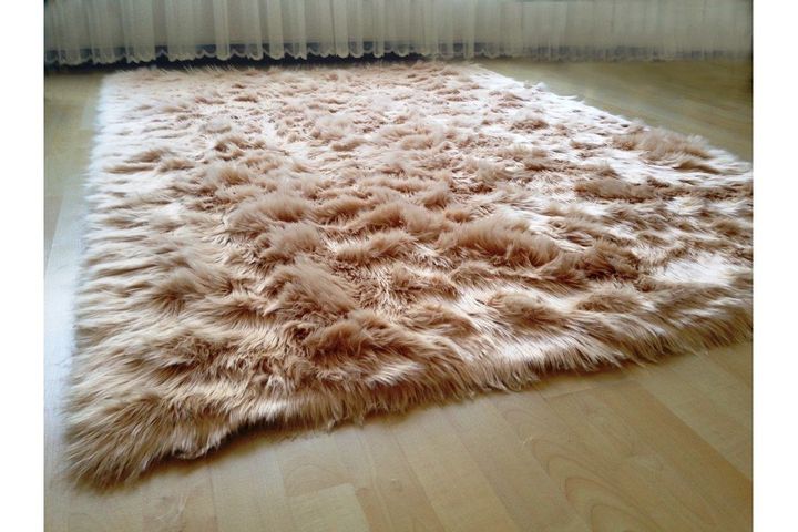 Tappeto Sheepskin Rug, 200 x 300 cm, Camel