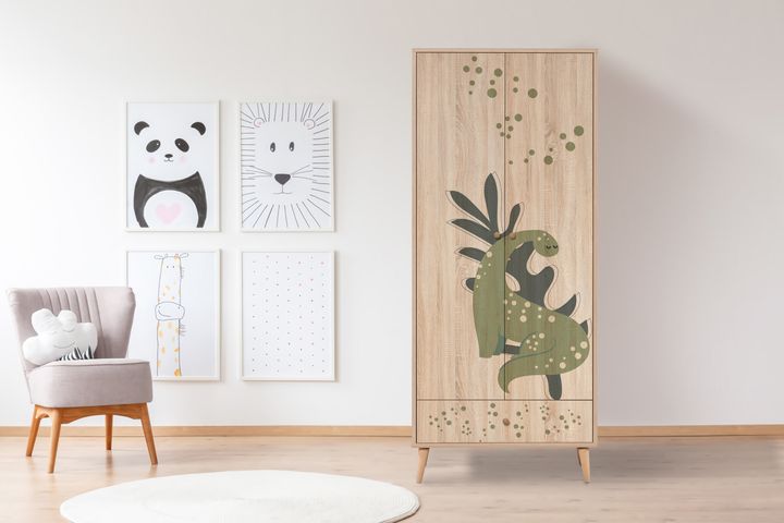 City Dino Kledingkast met 2 Deuren