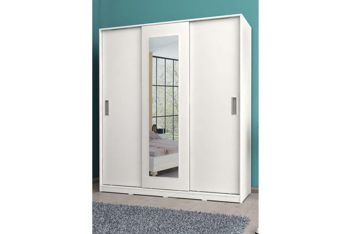 Sline Kledingkast met Schuifdeuren, Wit