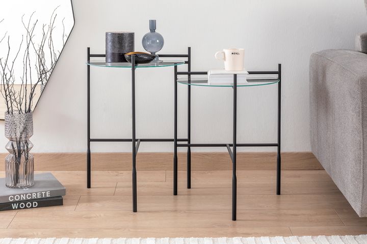 Claire Zwart Zigon Set, Vlak Glas