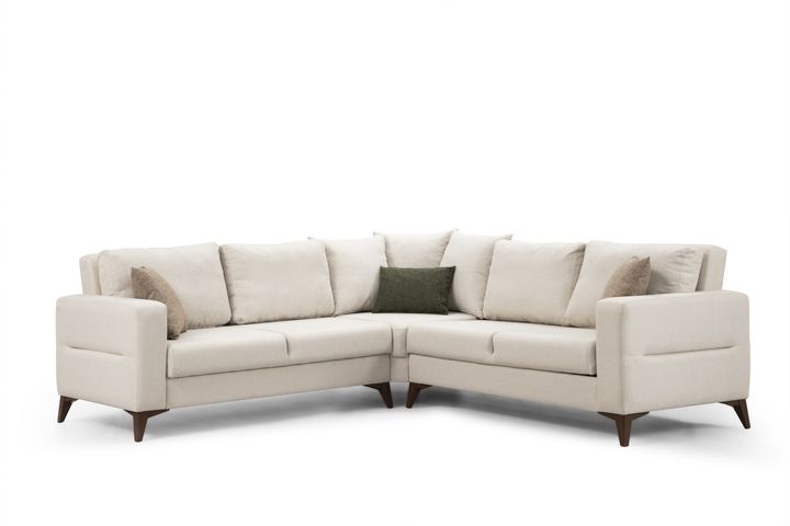 Kristal Hoekbank, Beige