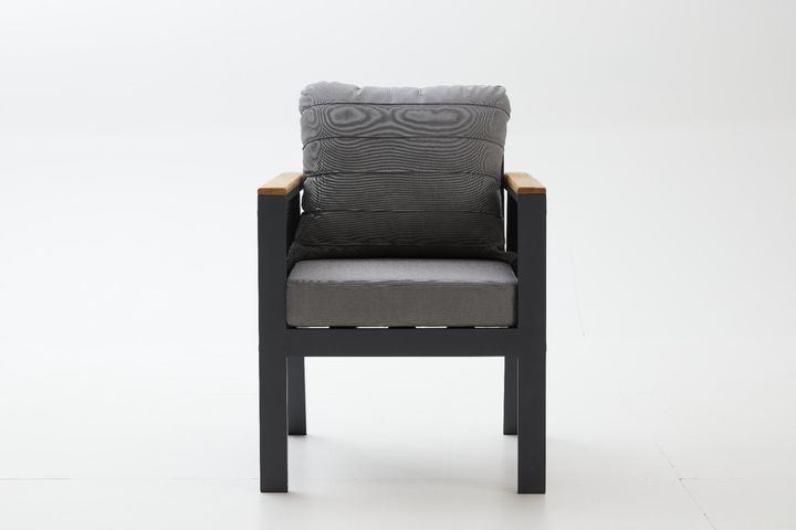 Capella Dubbele Tuinloungeset, Antraciet