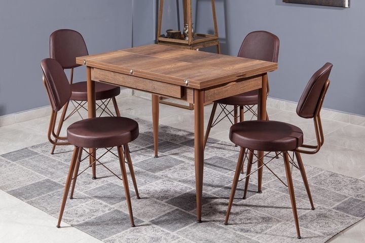 Adler Rechthoekige Tafel, 100x65 cm, Walnoot