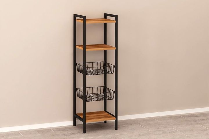 Polina Multifunctionele Keukenkast met Mand