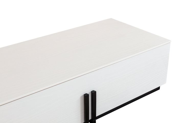 Line TV-Meubel, Wit & Zwart