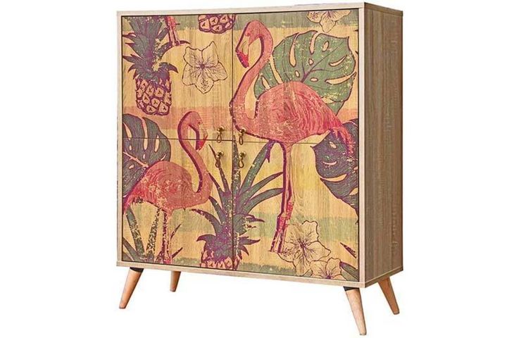 Flamingo Square Sideboard, Pink