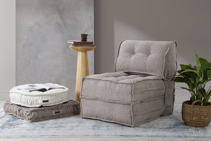 Mocca Opklapbare Fauteuil, Lichtbruin