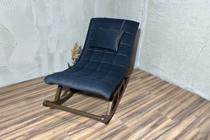 Asedia Maeve Schommelstoel, Antraciet & Walnoot