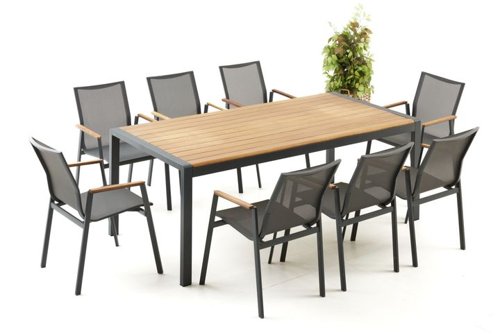 Daisy Tuinset, 8 Zits, Antraciet