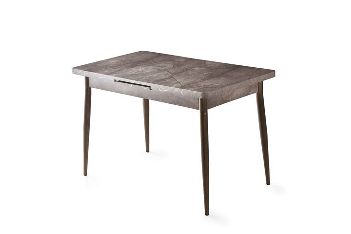 Moon Table And Chair Bench Set, Creme Goud, 120X70