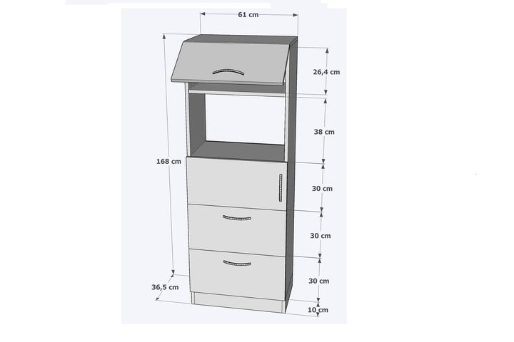 Bicabin Magnetron & Keukenkast met Rekken