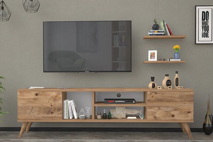 Murten TV Unit, 160 cm, Brown