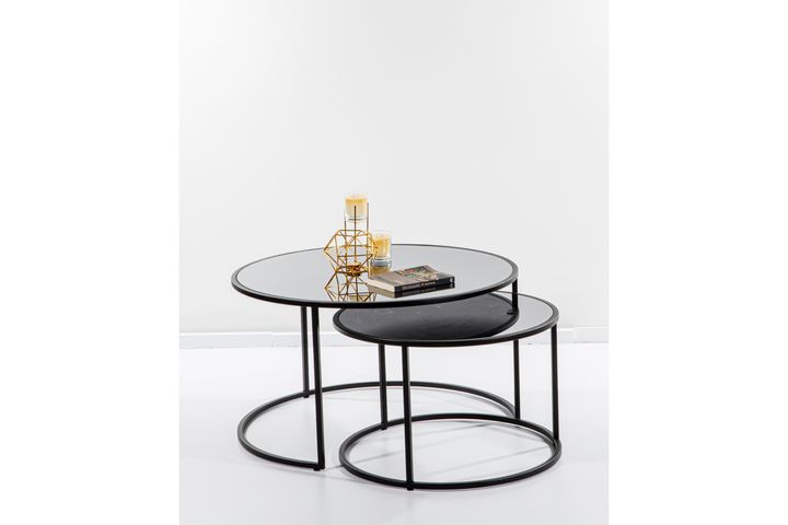 Circles Salontafel, Zwart en Rookgrijs