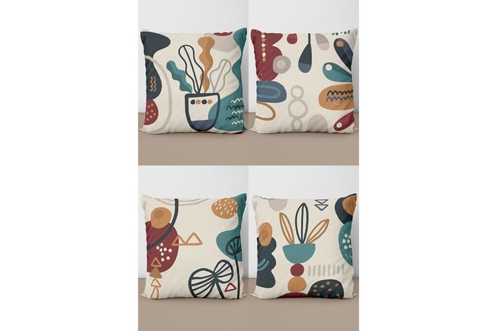 Basic Tropical Kussensloopset, 4-delig