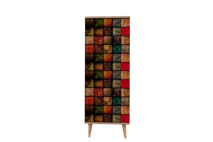 Ironbridge Schoenenkast met Vierkant Patroon, Veelkleurig