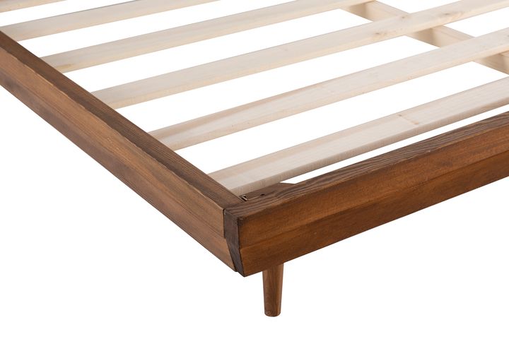Luna Masis Houten Bedframe, 90x190 cm, Walnoot