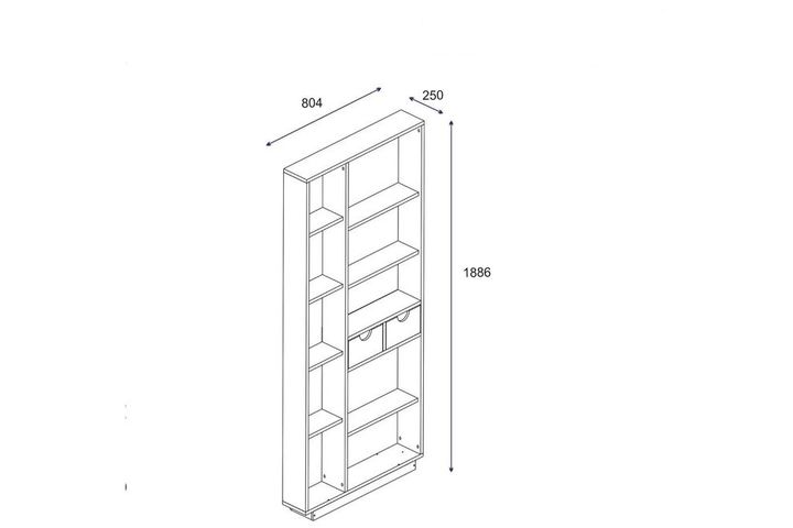 Arnetti Luma Boekenrek, Wit