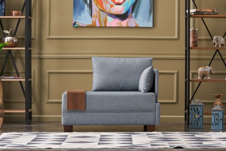 Fly Fauteuil, Rechts, Blauw