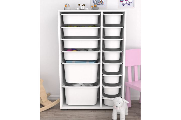 Practico Children's Toy Storage, White