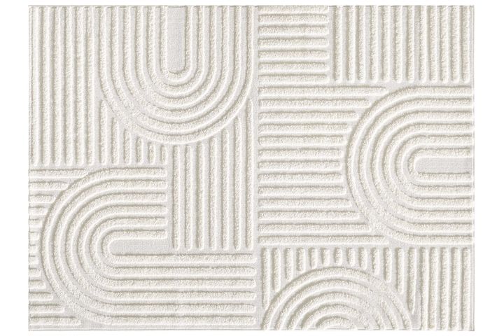 Davy Machinetapijt, 80x300 cm, Creme