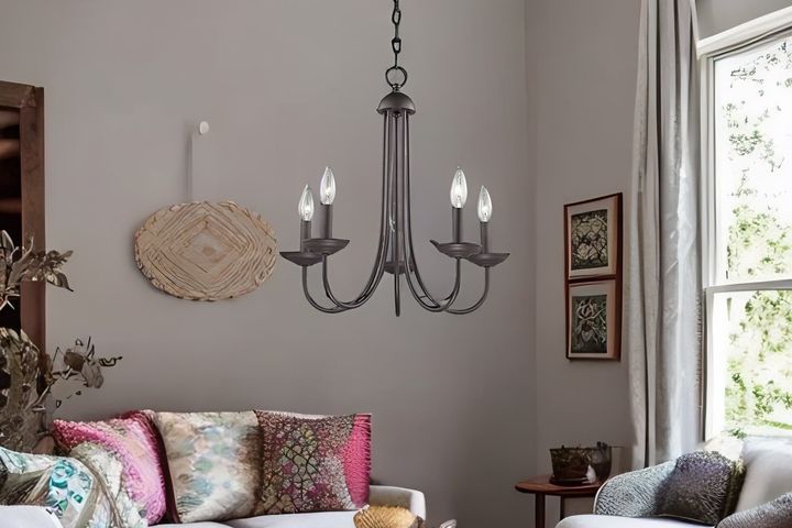 Apliqa Ferd Hanglamp met 5 Lampjes, Zwart