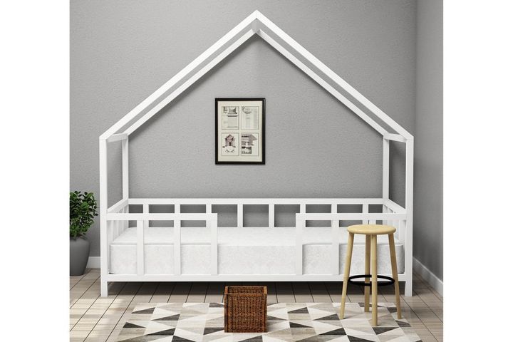 Eva White Children's Montessori Bed Frame