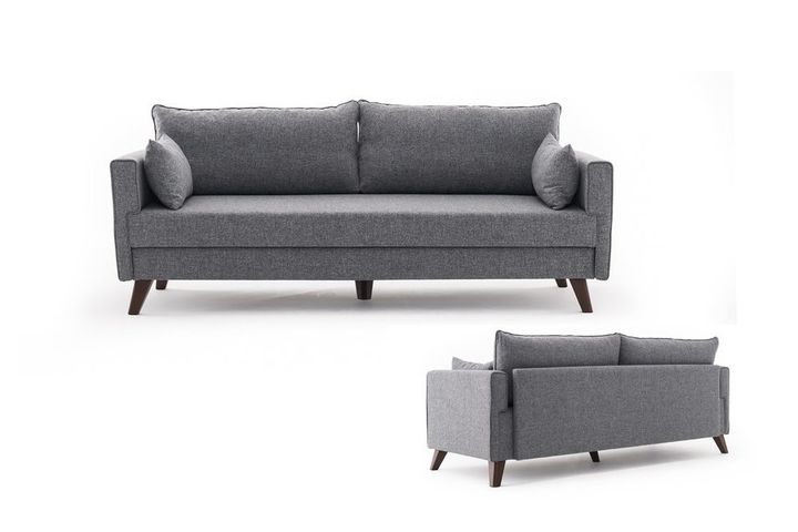 Bella Soft 3-Zitsbank, Grijs