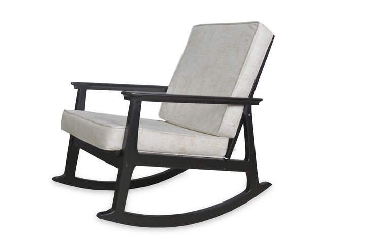 Asien Scandinavische Schommelstoel , Creme en Zwart