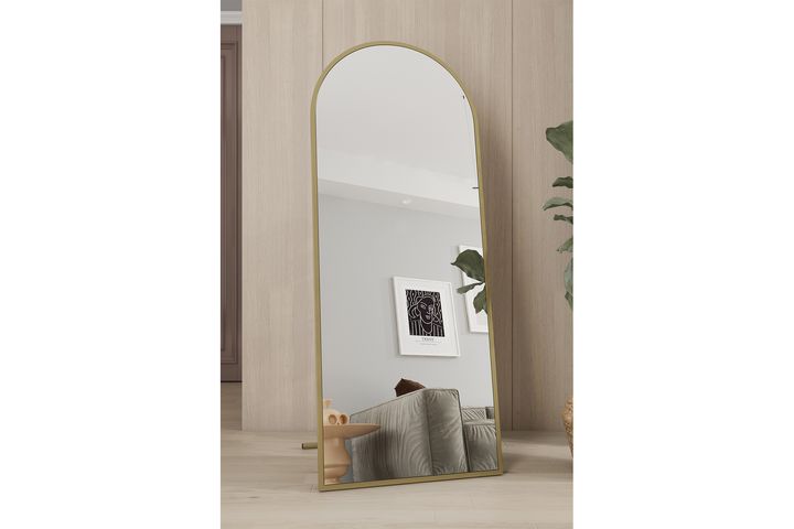 Marsah Sun Staande Spiegel, 150x60 cm, Goud