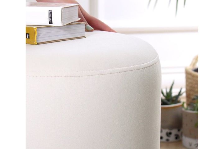 Ropp Ronde Poef, Creme