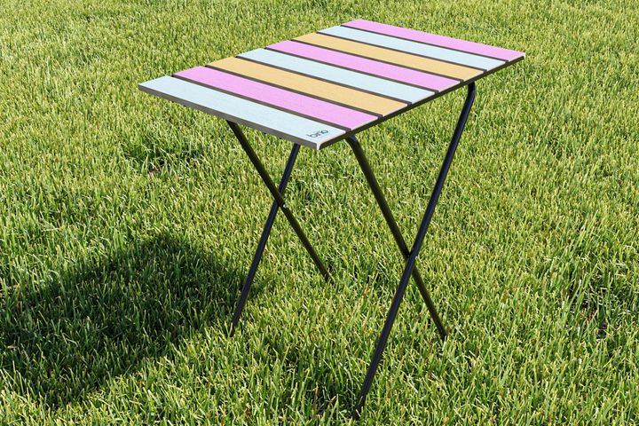 Bino Opklapbare Tuintafel, Roze
