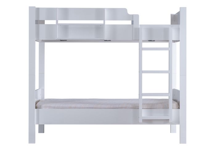 Asia Bunk Bed with Trundle, 90 x 190 cm, White