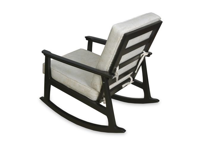 Asien Scandinavische Schommelstoel , Creme en Zwart