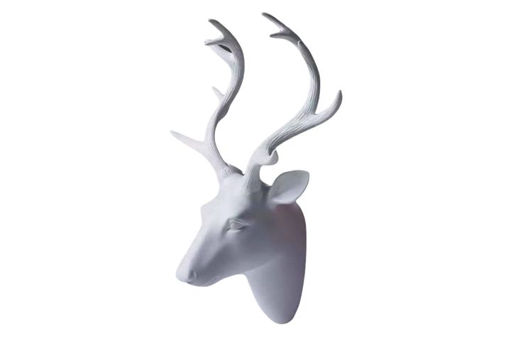 Herten Wandbuste, Wit